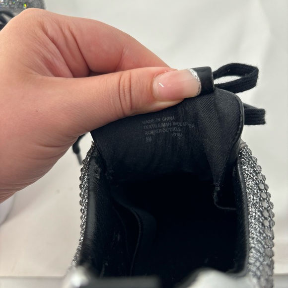 MICHAEL Michael Kors Jada Glitter Fabric Rhinestone Embellished Trainers Sneaker - Picture 9 of 10